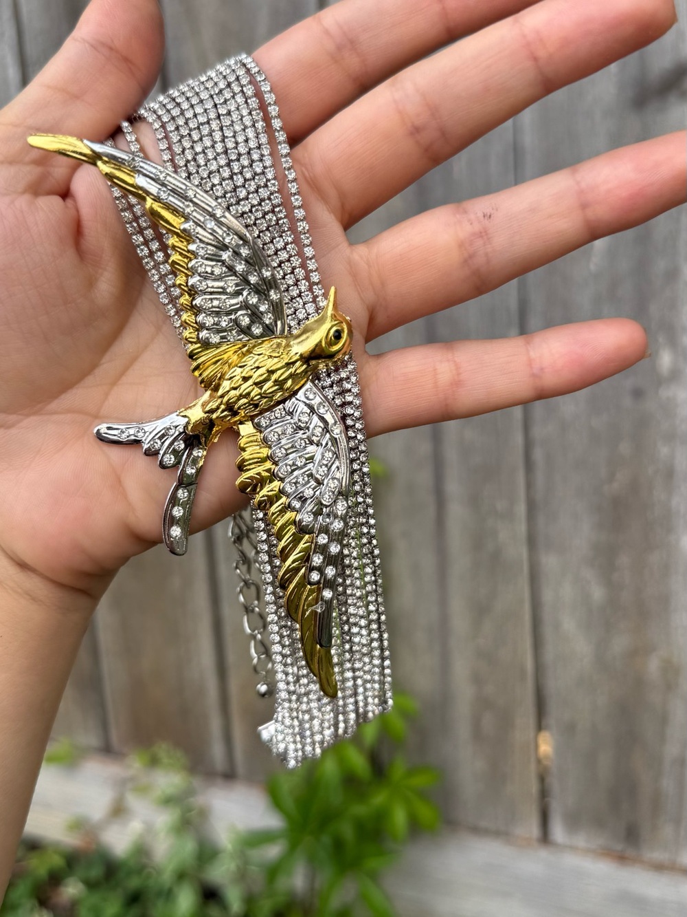Luxury Bird Statement Choker Necklace - Picture 5 of 7